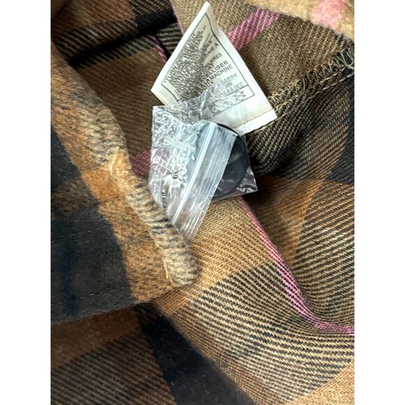 BB Dakota Steve Madden Plaid Jacket Shacket Size 2XL Classic Neutral F56 - Picture 9 of 15